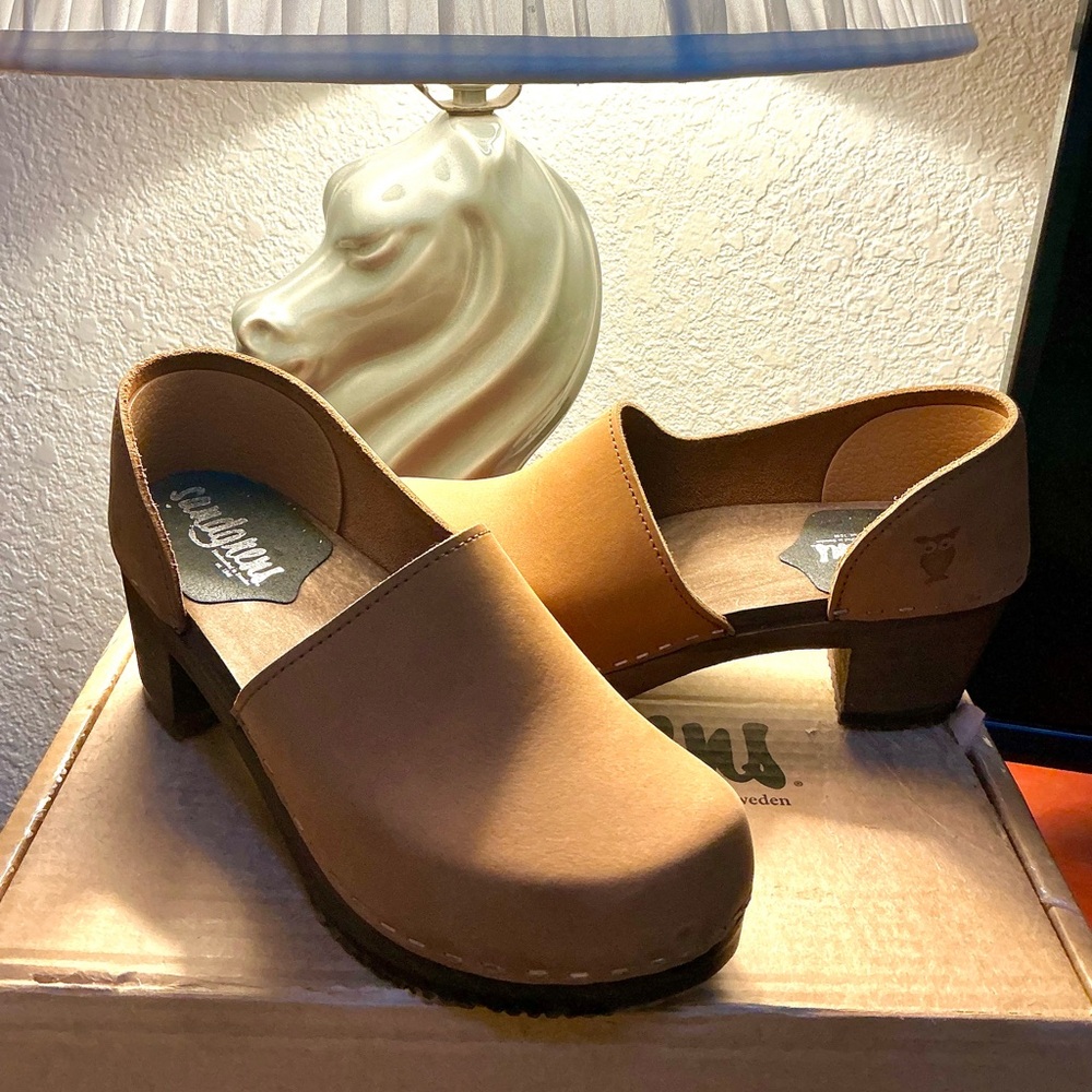 NIB Sandgrens Brett Clogs